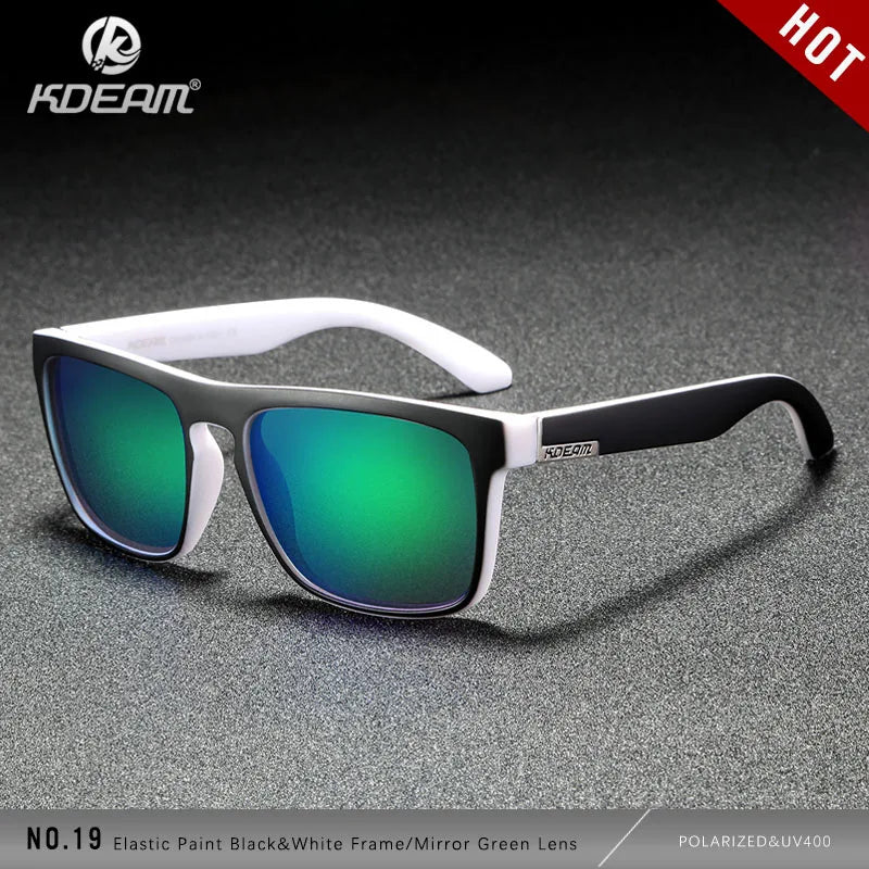 Sonnenbrille quadratisch polarisiert elastisch Spiegel 17 Farben Unisex