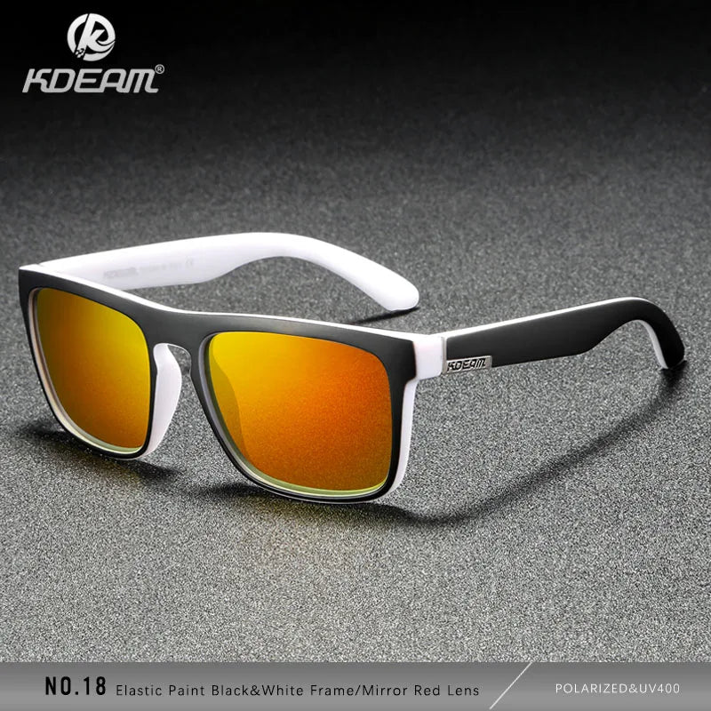 Sonnenbrille quadratisch polarisiert elastisch Spiegel 17 Farben Unisex