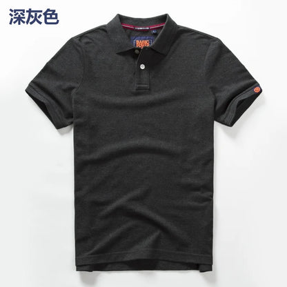 Sommer Herren Poloshirts Baumwollhemden Kurzarm Brief Gesticktes Emblem Einfaches Hemd für Männer Größe M-3XL BP6900