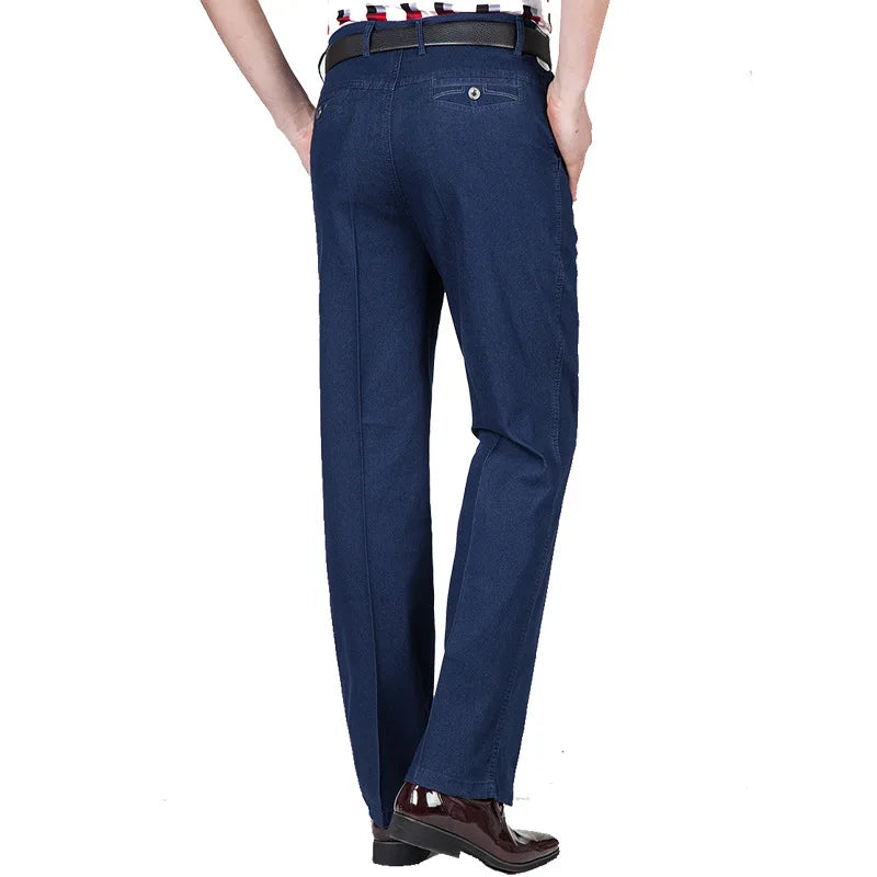 Herren Jeans im hohen Taillenschnitt für Freizeit und Business in Plusgröße