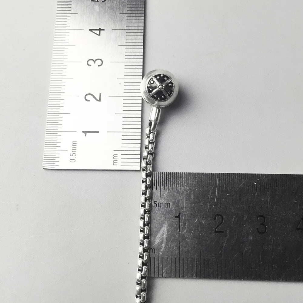 Damen-Halskette Basic Charm-Gliederkette aus Sterlingsilber