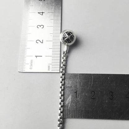 Damen-Halskette Basic Charm-Gliederkette aus Sterlingsilber