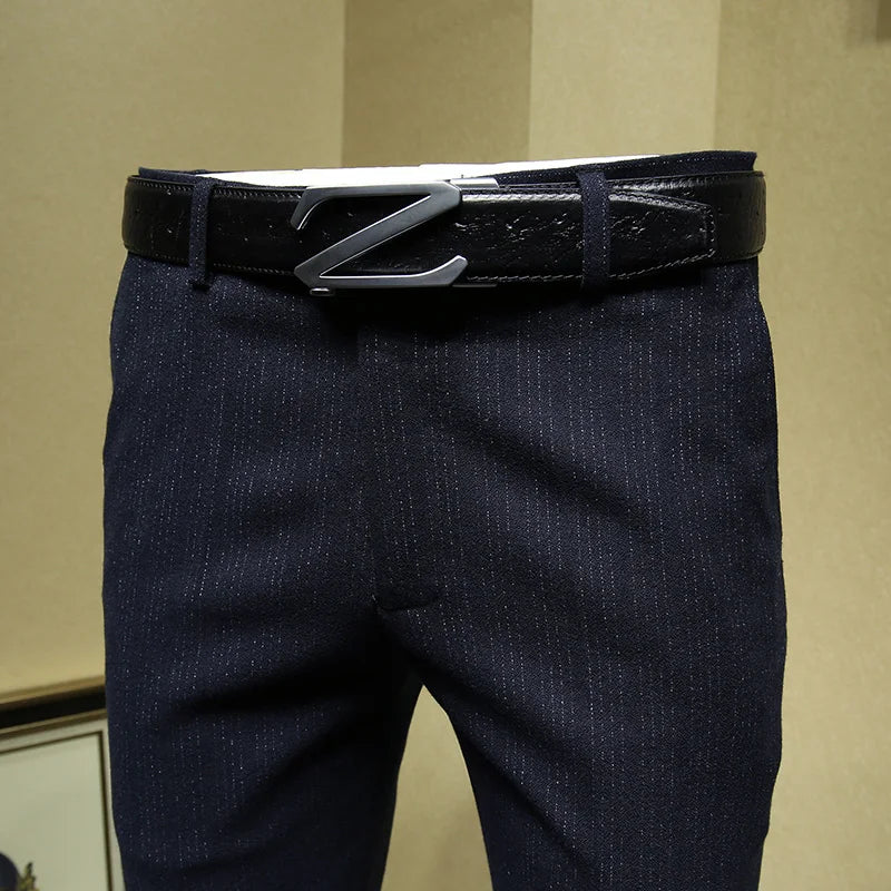 Herren-Anzugset aus 50% Wolle, Slim Fit, grau, für Herbst und Winter, bestehend aus Blazer, Weste und Hose – ideal für Hochzeiten und formelle Anlässe, auch in großen Größen erhältlich.