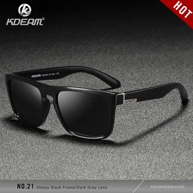 Sonnenbrille quadratisch polarisiert elastisch Spiegel 17 Farben Unisex