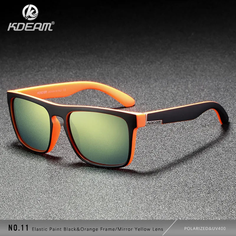 Sonnenbrille quadratisch polarisiert elastisch Spiegel 17 Farben Unisex