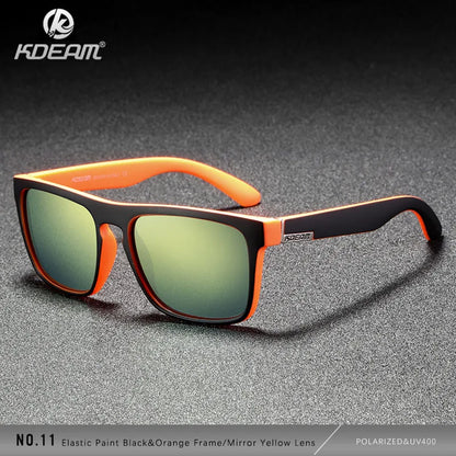 Sonnenbrille quadratisch polarisiert elastisch Spiegel 17 Farben Unisex