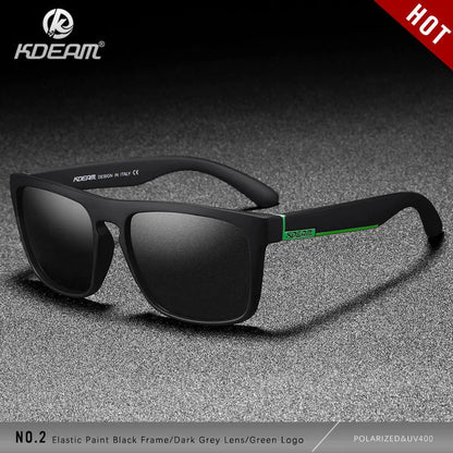 Sonnenbrille quadratisch polarisiert elastisch Spiegel 17 Farben Unisex