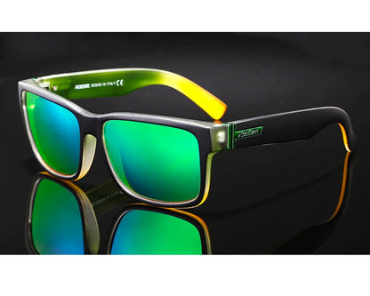 Sonnenbrille Sport polarisiert photochrom Fahren auffällige Farben Hartbox