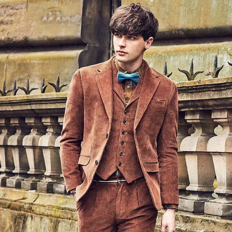 Lange Herren-Anzughose mit blauem Camouflage-Print – Slim Fit für Büro und Freizeit sowie Hochzeiten geeignet.