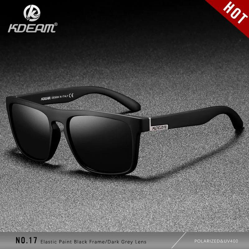 Sonnenbrille quadratisch polarisiert elastisch Spiegel 17 Farben Unisex
