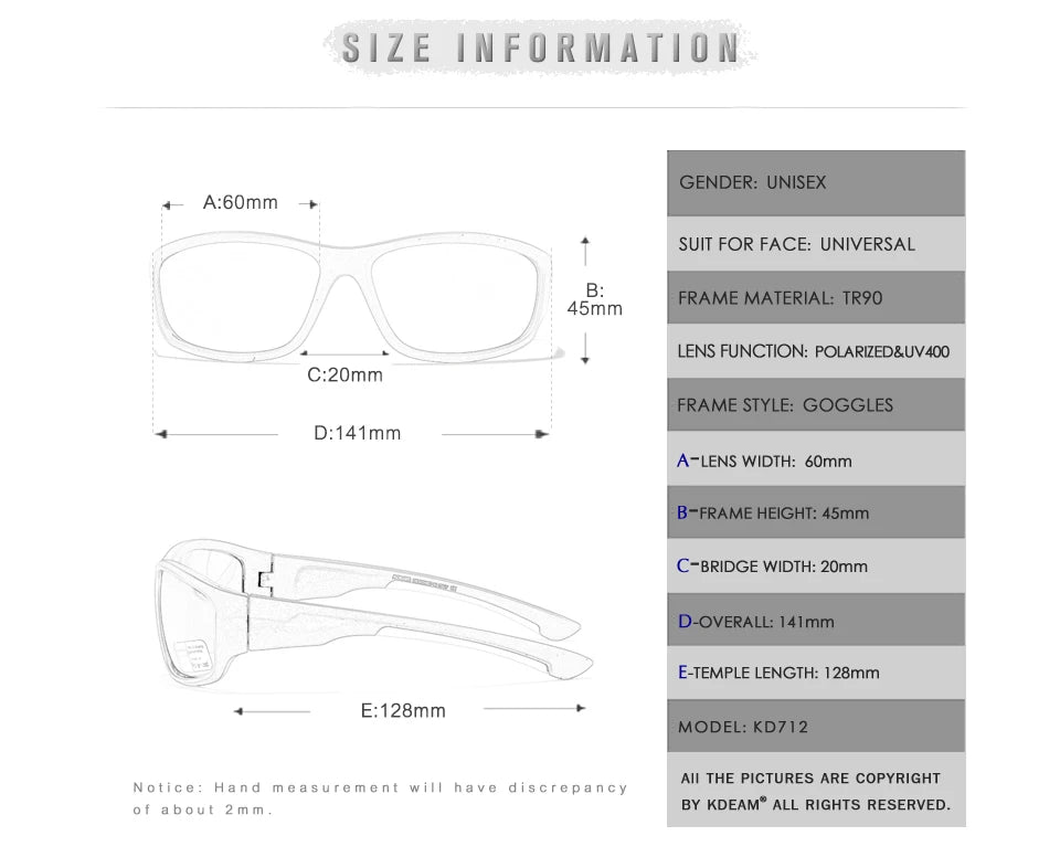 Sonnenbrille Sport TR90 unzerbrechlich polarisiert Outdoor Fahren Unisex
