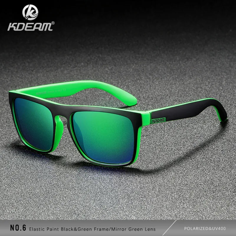 Sonnenbrille quadratisch polarisiert elastisch Spiegel 17 Farben Unisex