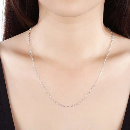 Damen-Halskette Rolo-Kette klassisch aus Sterlingsilber