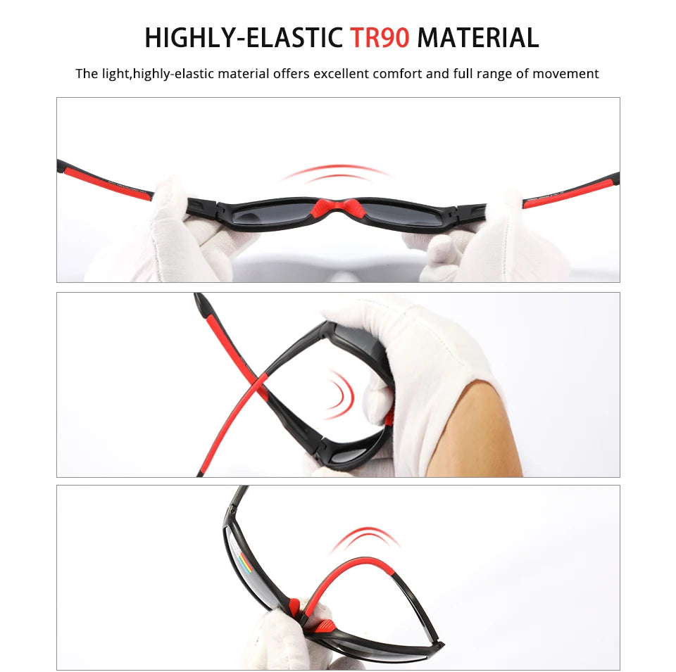 Sonnenbrille Sport TR90 unzerbrechlich polarisiert Outdoor Fahren Unisex