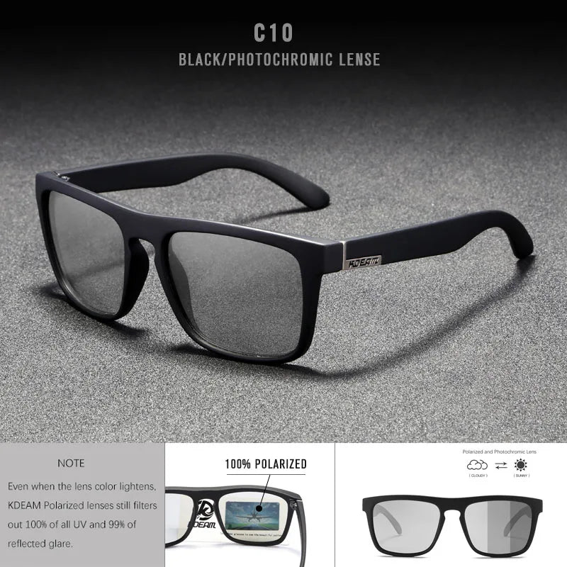 Sonnenbrille quadratisch polarisiert elastisch Spiegel 17 Farben Unisex