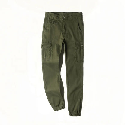 Herren Cargo Hosen mit elastischem Fußschluss und mehreren Taschen für den Alltag