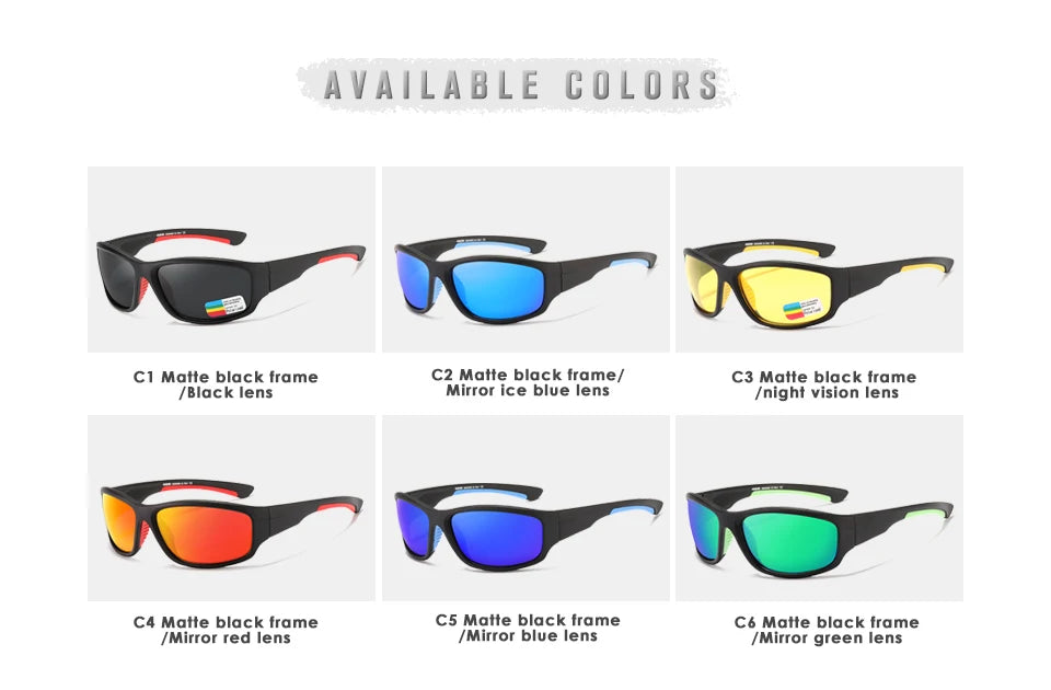 Sonnenbrille Sport TR90 unzerbrechlich polarisiert Outdoor Fahren Unisex