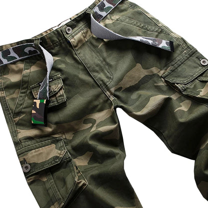 Herren Cargo Hosen im Military-Stil mit Taschen in Multi-Farben