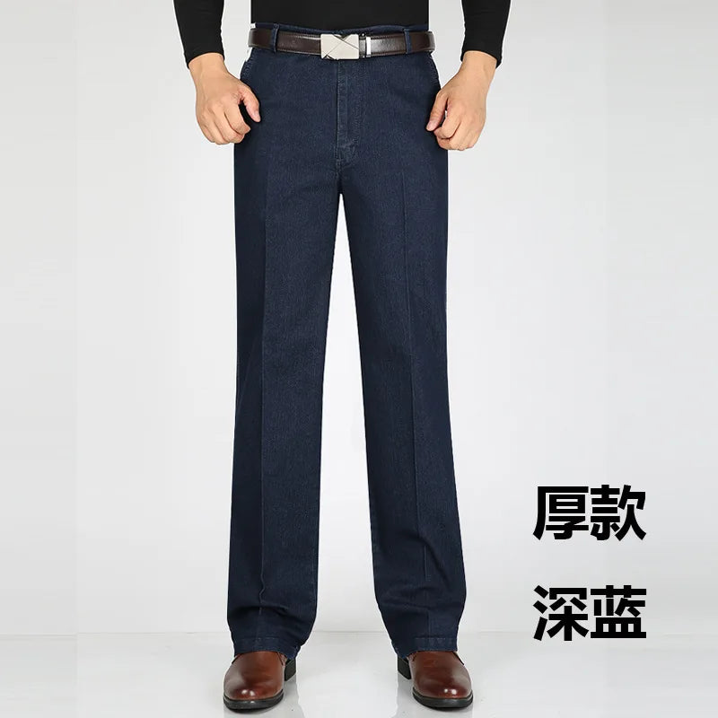 Herren Jeans im hohen Taillenschnitt für Freizeit und Business in Plusgröße