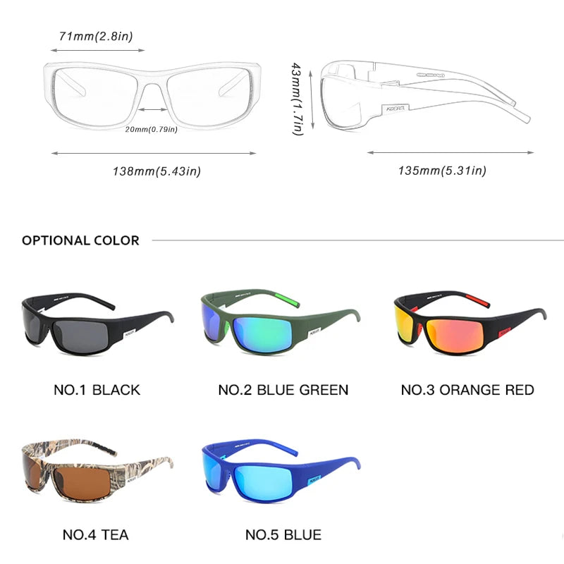 Sonnenbrille Sport TR90 polarisiert UV400 antireflektierend Herren