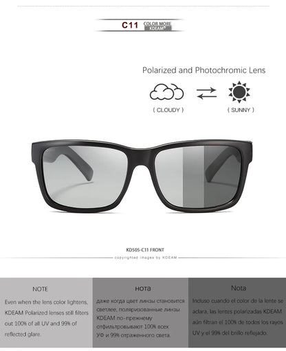 Sonnenbrille Sport polarisiert photochrom Fahren auffällige Farben Hartbox