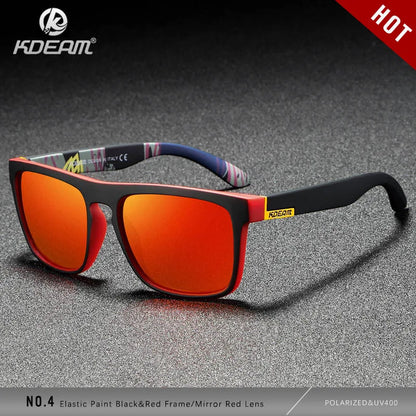 Sonnenbrille quadratisch polarisiert elastisch Spiegel 17 Farben Unisex