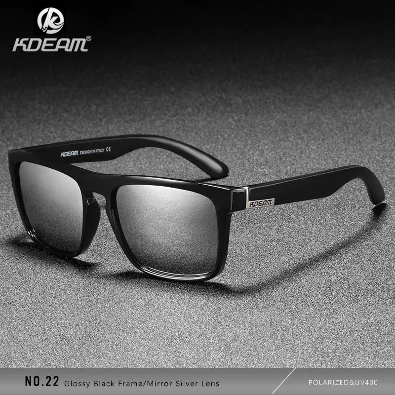 Sonnenbrille quadratisch polarisiert elastisch Spiegel 17 Farben Unisex
