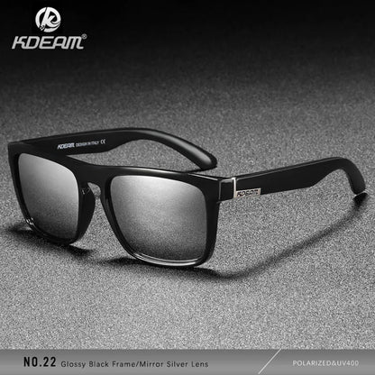 Sonnenbrille quadratisch polarisiert elastisch Spiegel 17 Farben Unisex