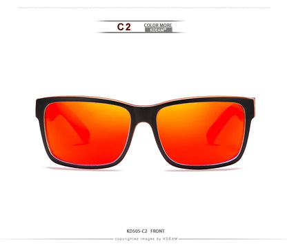 Sonnenbrille Sport polarisiert photochrom Fahren auffällige Farben Hartbox