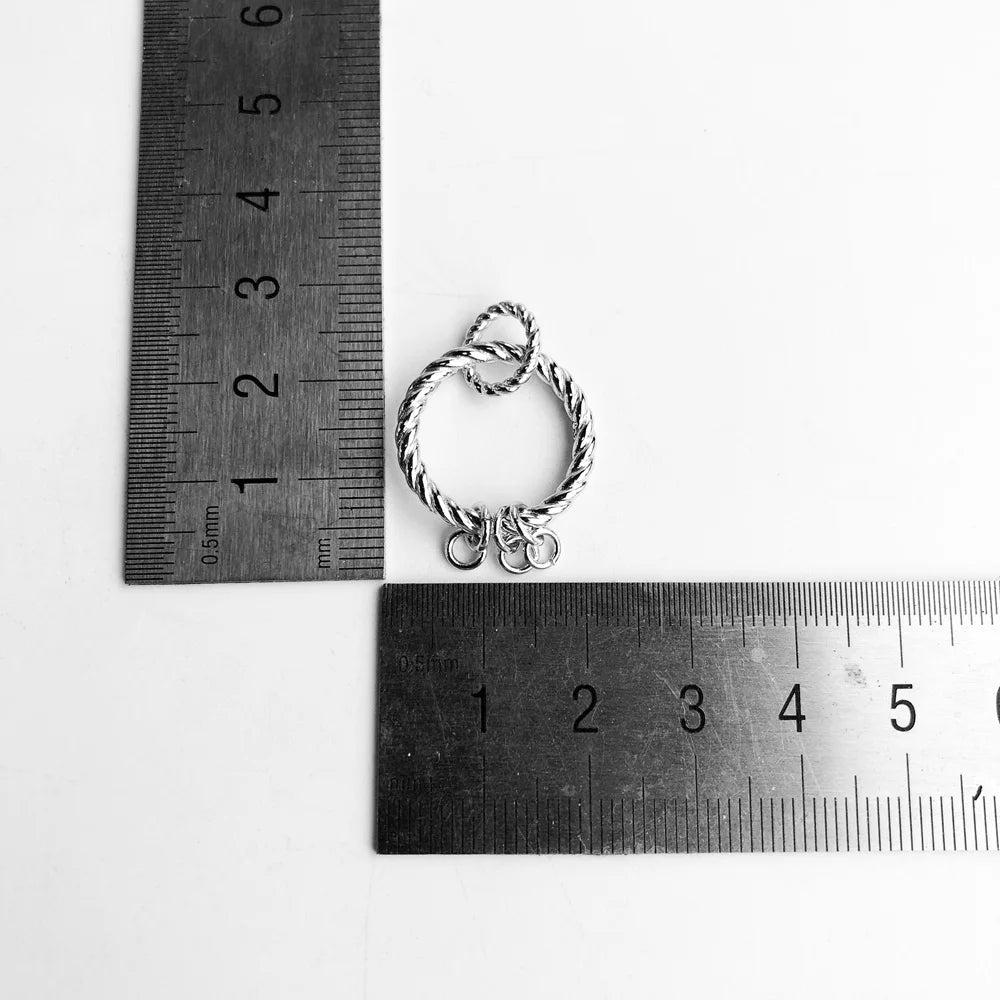 Damen-Charm-Anhänger Schnur Träger vielseitig Europa aus Sterlingsilber