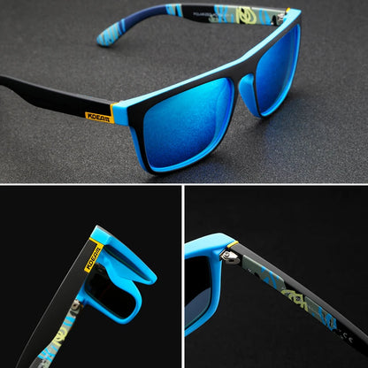 Sonnenbrille quadratisch polarisiert elastisch Spiegel 17 Farben Unisex