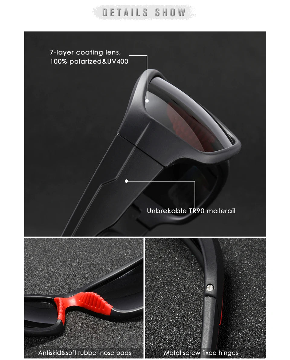 Sonnenbrille Sport TR90 unzerbrechlich polarisiert Outdoor Fahren Unisex