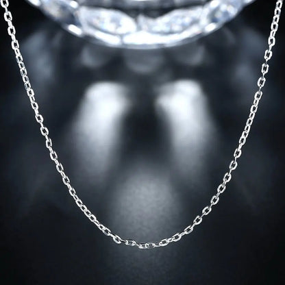 Damen-Halskette Rolo-Kette klassisch aus Sterlingsilber