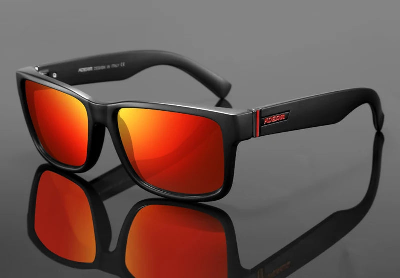 Sonnenbrille Sport polarisiert photochrom Fahren auffällige Farben Hartbox