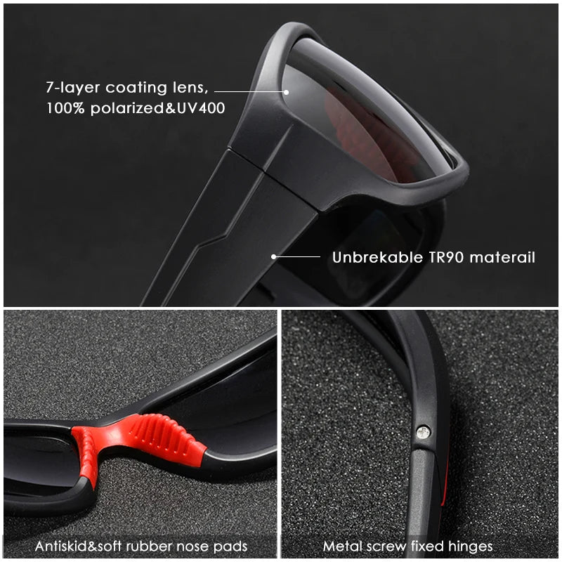 Sonnenbrille Sport TR90 unzerbrechlich polarisiert Outdoor Fahren Unisex