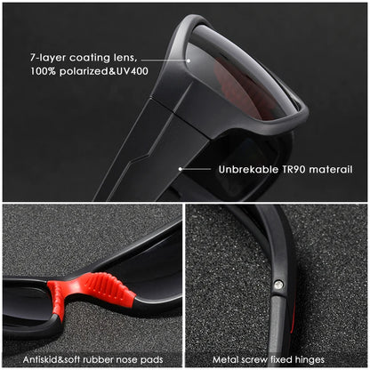 Sonnenbrille Sport TR90 unzerbrechlich polarisiert Outdoor Fahren Unisex