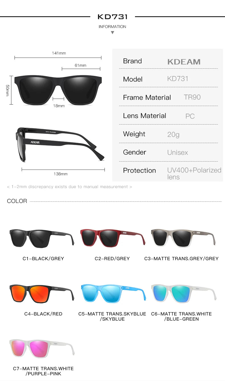 Sonnenbrille Sport TR90 polarisiert ultraleicht Fahren Hartschale Herren