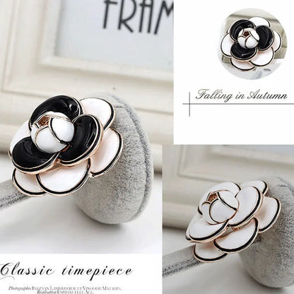 Brosche Kamelie Luxus Strass Schalschnalle Valentinstag Damen