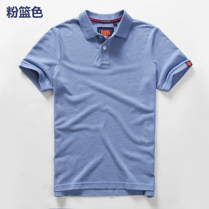 Sommer Herren Poloshirts Baumwollhemden Kurzarm Brief Gesticktes Emblem Einfaches Hemd für Männer Größe M-3XL BP6900