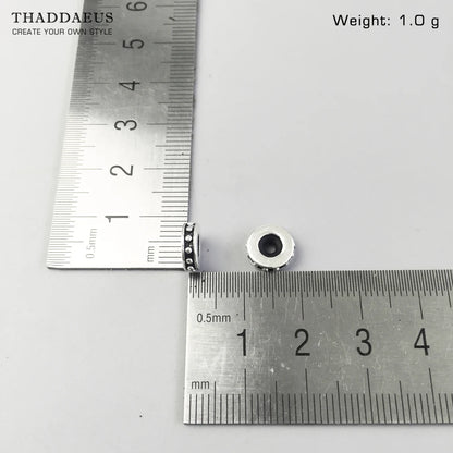 Damen-Charm-Anhänger Perlenstopper Karma trendig aus Sterlingsilber