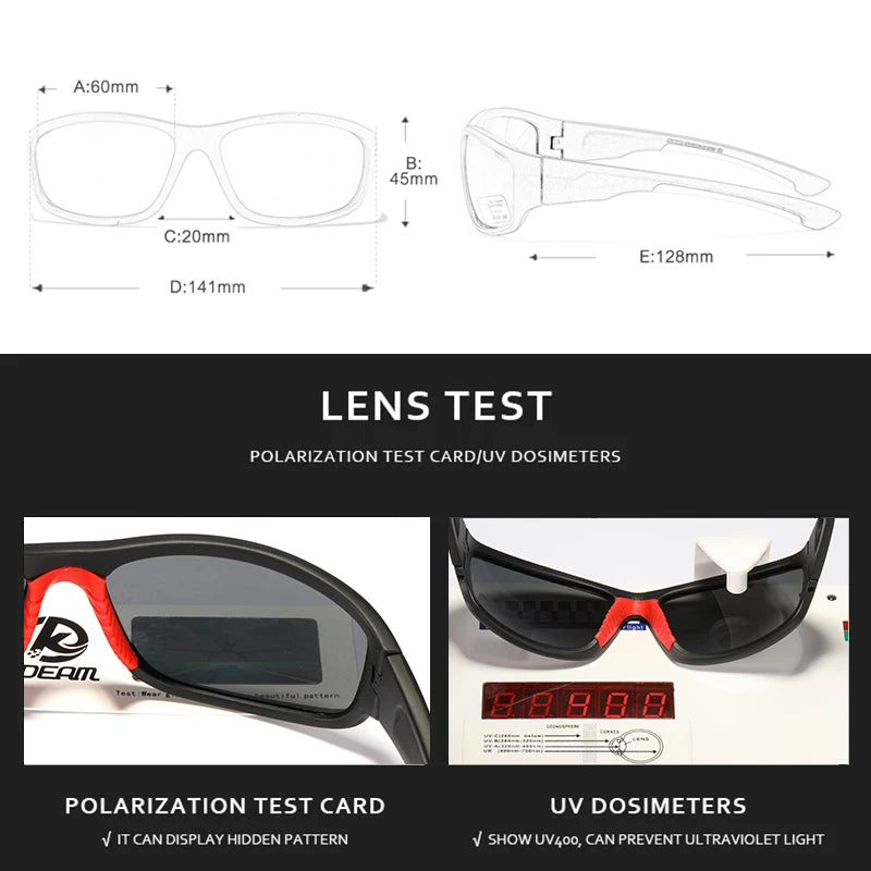 Sonnenbrille Sport TR90 unzerbrechlich polarisiert Outdoor Fahren Unisex