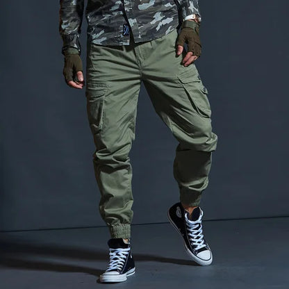 Herren Cargo Hose im lässigen Baggy-Stil mit mehreren Taschen aus Baumwolle