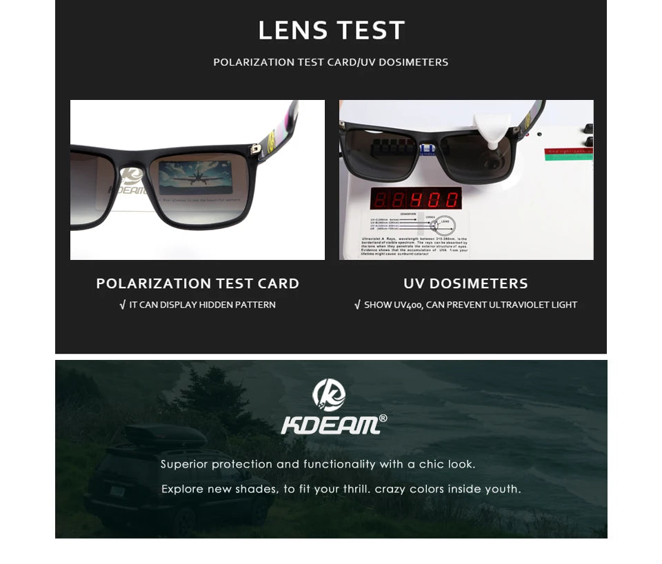 Sonnenbrille quadratisch polarisiert elastisch Spiegel 17 Farben Unisex
