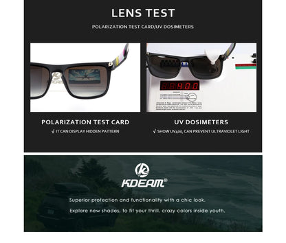 Sonnenbrille quadratisch polarisiert elastisch Spiegel 17 Farben Unisex