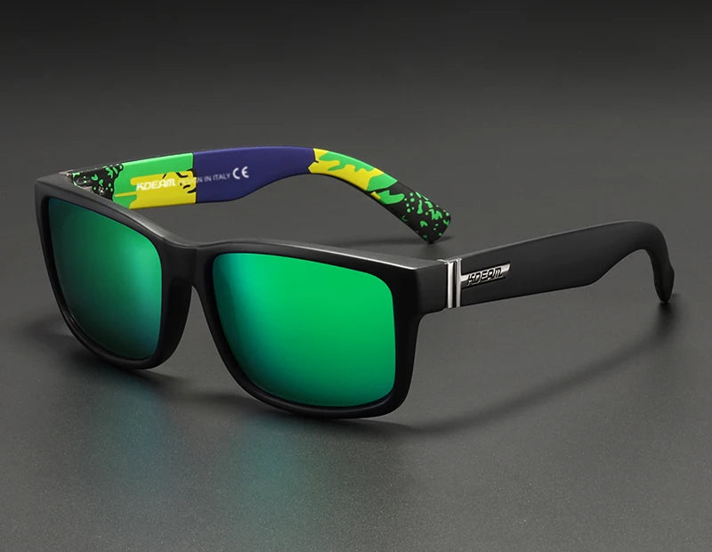 Sonnenbrille Sport polarisiert photochrom Fahren auffällige Farben Hartbox
