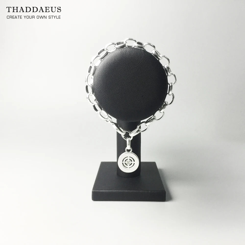 Damen-Armband Kreuz Gliederkette Club aus Sterlingsilber