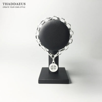 Damen-Armband Kreuz Gliederkette Club aus Sterlingsilber