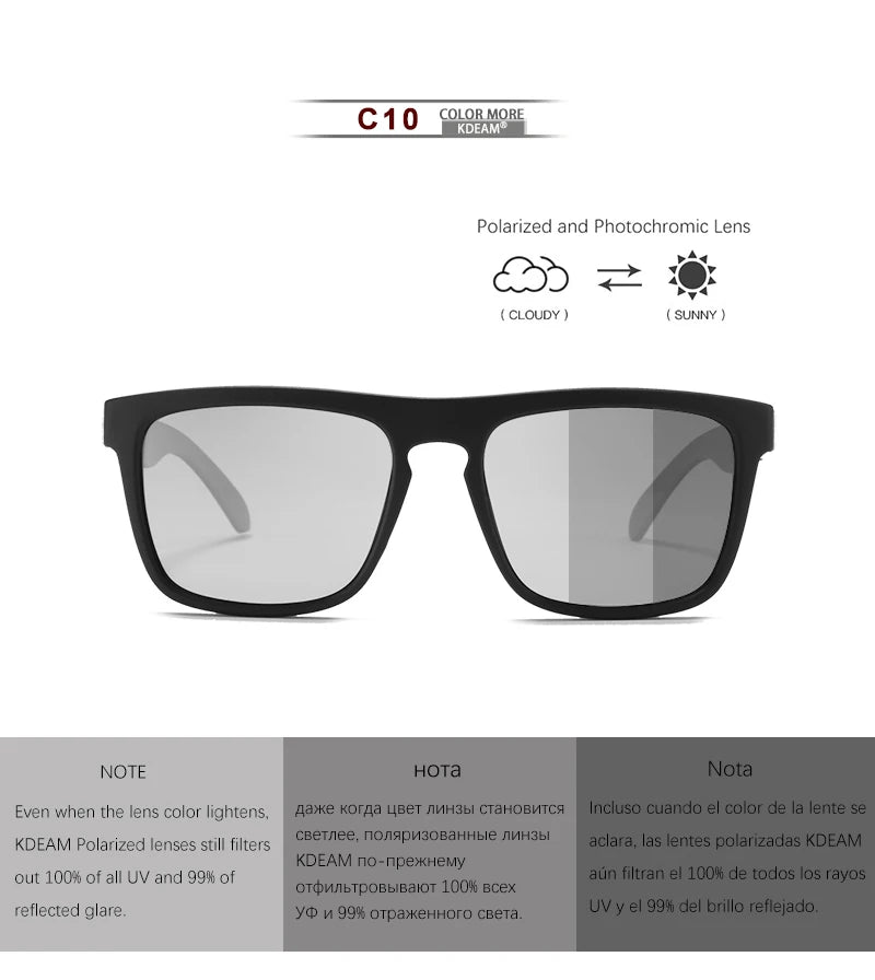 Sonnenbrille polarisiert photochrom Nachtsicht Fahren UV400 Unisex