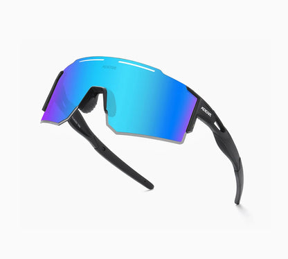 Sonnenbrille Sport TR90 polarisiert 1,2mm Glas Gummisteg winddicht Herren