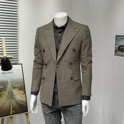 Leinen Herren Anzugset mit Blazer und Hose – ideal für Hochzeit, Sommer und Business in Weiß und Beige